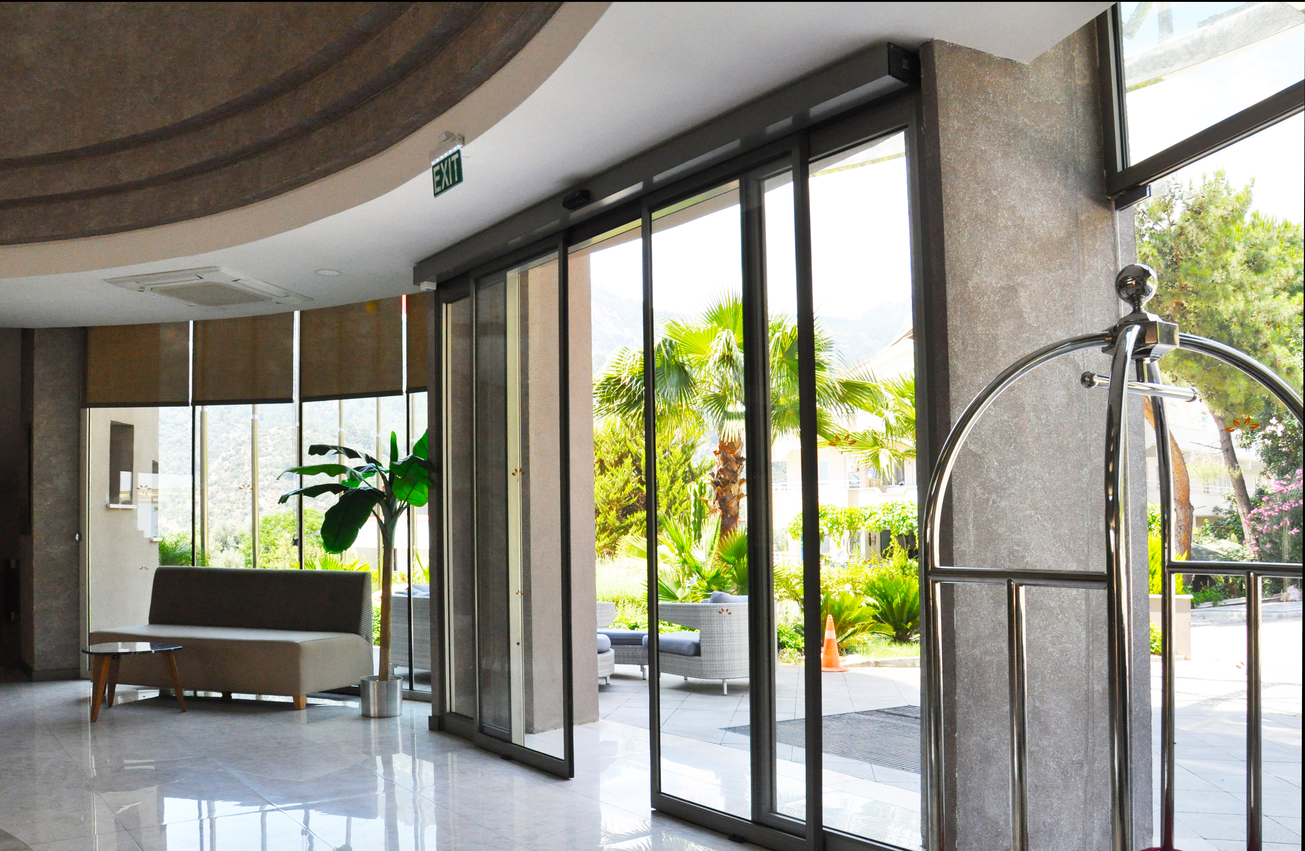 Record STA20 automatic sliding door Hotel Lobby